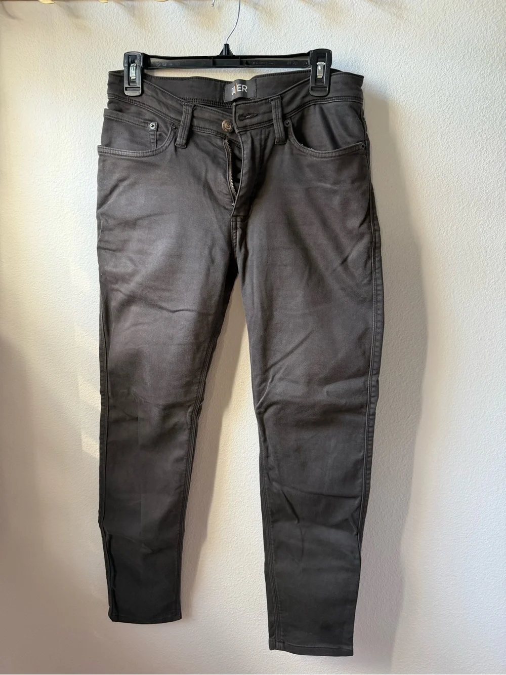 Slim Fit Men’s Pants in Charcoal Gray